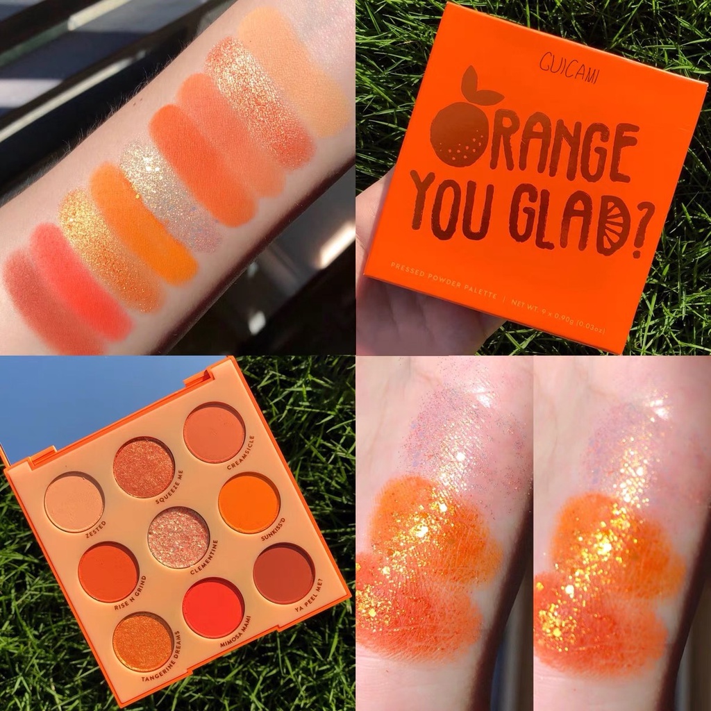 🌈 Bảng phấn mắt 9 ô GUICAMI trái cây đủ các tone màu | BigBuy360 - bigbuy360.vn