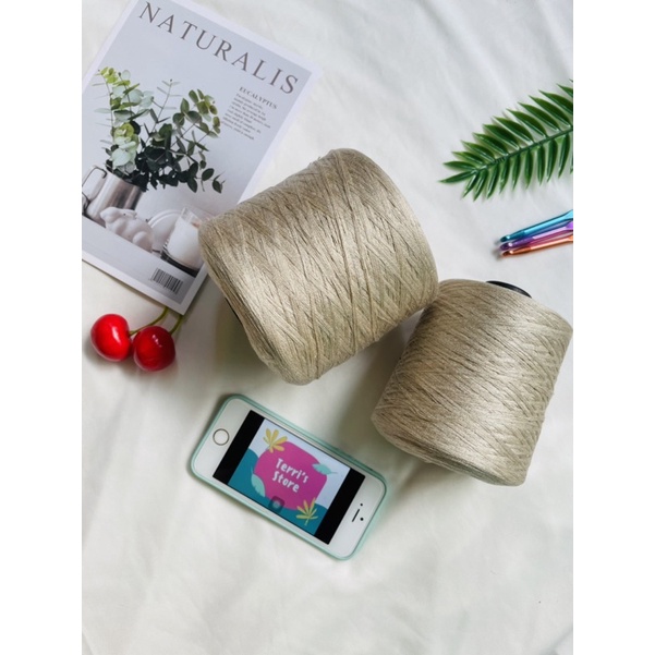 Sợi lụa bạch đàn - Sợi chập 3 & 4 - Sợi bóng, mền, đẹp - Dùng cho đan móc áo, váy bikini, áo dài