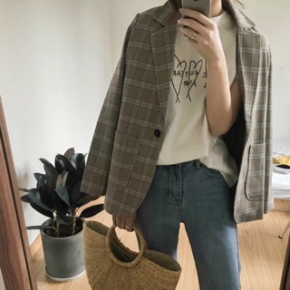 Ảnh thật 🎀Áo khoác Blazer IDOL size SM ODER