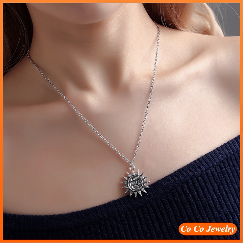 Vòng Cổ Mặt Hình Mặt Trời Phong Cách Hip Hop