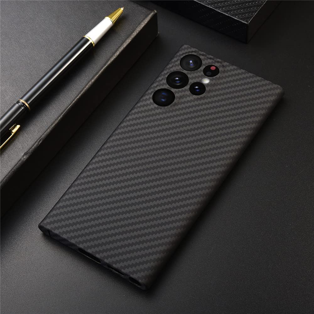 Ốp lưng siêu mỏng bằng sợi Carbon chính hãng cho Samsung Galaxy S24 Ultra S23 Ultra S22 Ultra