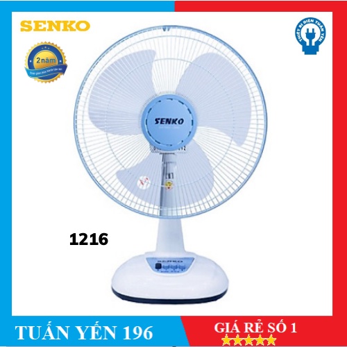 [Giao Hỏa Tốc Trong Ngày] Quạt Bàn SENKO sang trọng Cao Cấp B1216/B113- Bảo Hành 2 Năm- Chính Hãng