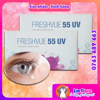 KÍNH ÁP TRÒNG FRESHVUE - LENS KHÔNG MÀU (DÙNG 3 THÁNG)