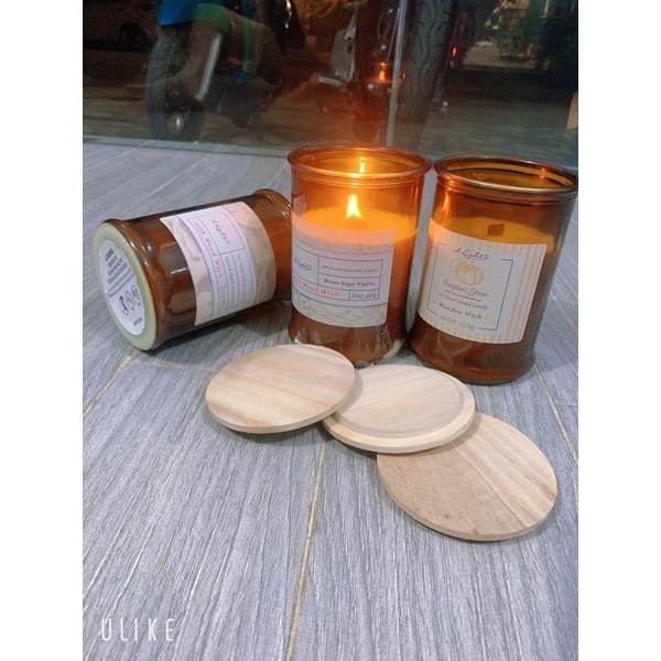 Nến thơm xuất mỹ bấc gỗ