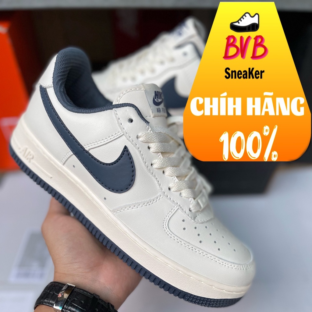 Giày air force 1 chính hãng cho nam Nike Air Force 1 Trắng Xanh [real fullbox]