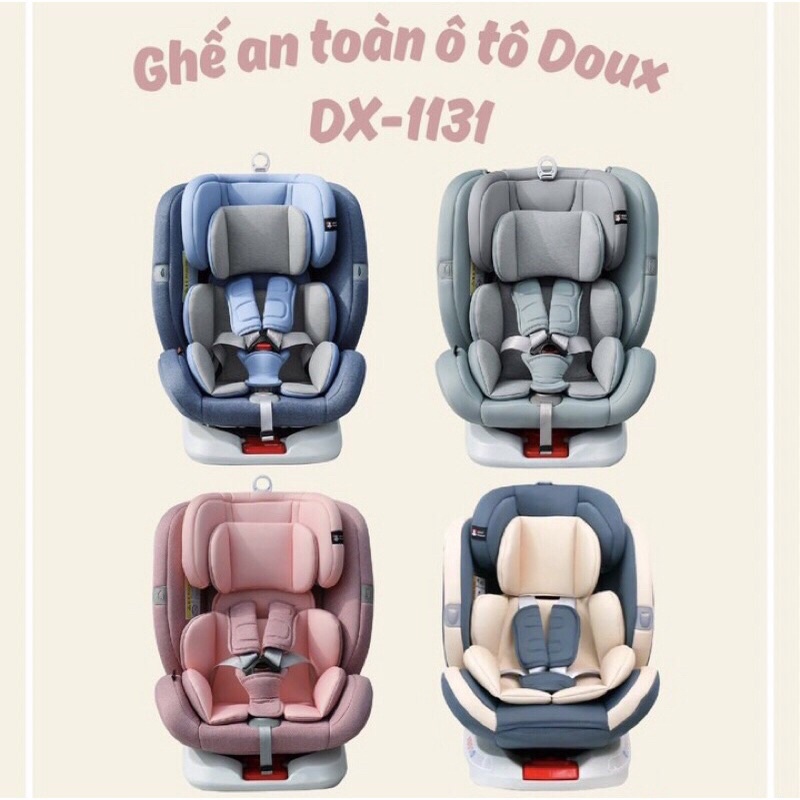 Ghế Ngồi Ô Tô Trẻ Em Doux DX-1131 Quay 360 Độ Isofix