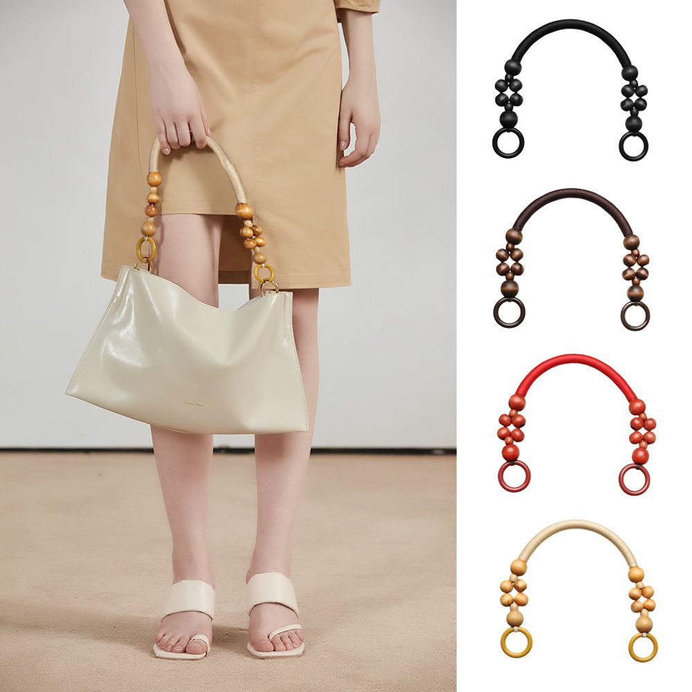 Dây đeo túi xách thay thế bằng gỗ nhiều màu thời trang MIHAN1 DIY