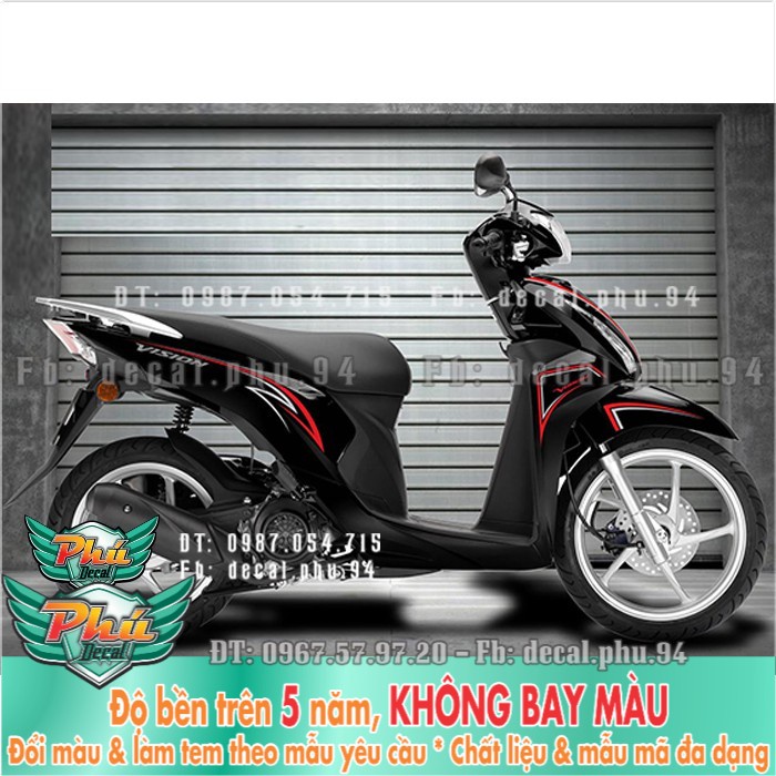 Tem rời Vision mới Xe đen Nhám 2 -1