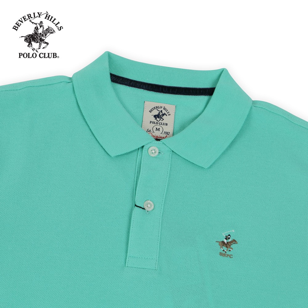 Beverly Hills Polo Club - Áo polo Ngắn tay Nam Slimfit Xanh bạc hà MG- BHPC PMSSS20TL042