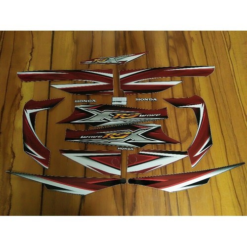 Bộ tem Wave Rsx 2011 màu đỏ đen
