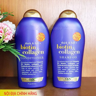 Dầu Gội Xả Chống Rụng Mọc Tóc Biotin Collagen 577ml