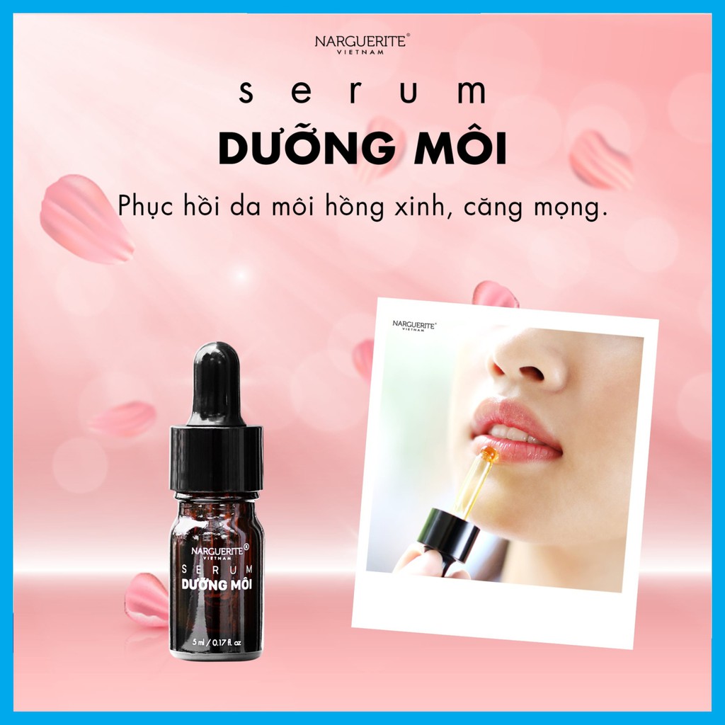 SERUM GIẢM THÂM MÔI,DƯỠNG MÔI MỀM MỊN NARGUERITE  (5ml)