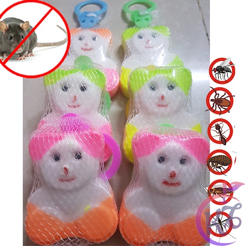 Long não thơm Ty Ty hình Gấu dạng viên treo phòng xua đuổi chuột, côn trùng, kiến, gián - băng