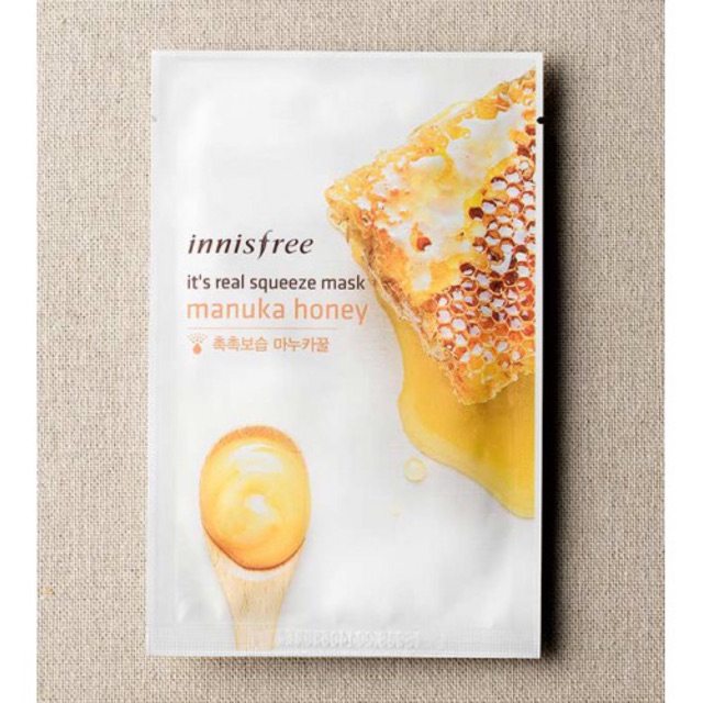 Combo 10 Mặt Nạ Gói Mật Ong Innisfree It's Real Honey (Mật Ong)