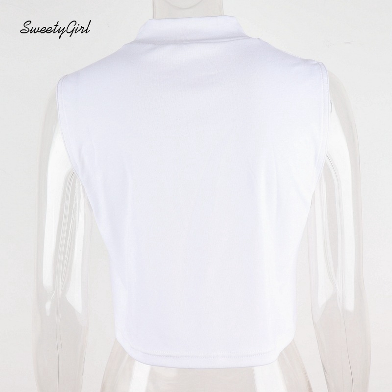 Áo Croptop Sát Nách Cổ Tròn Màu Trơn Ngọt Ngào Cho Nữ