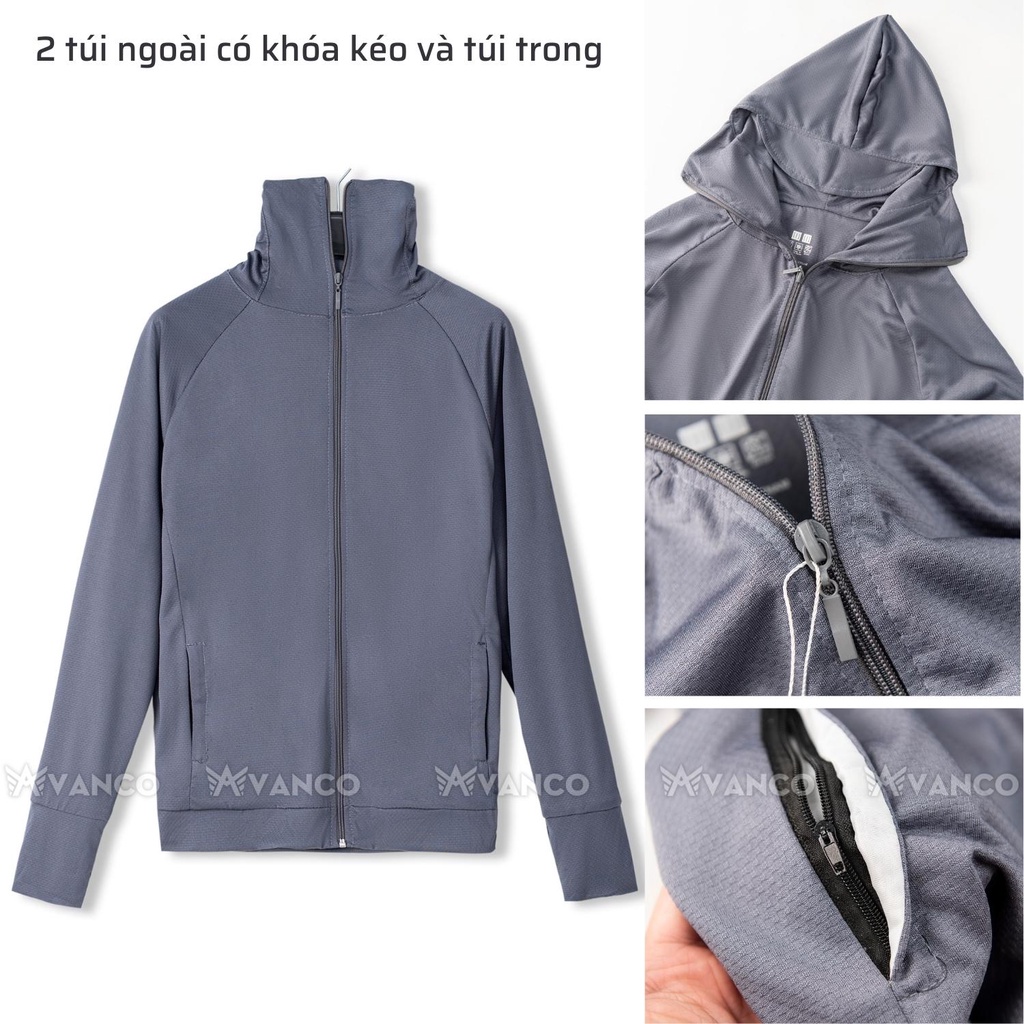 Áo chống nắng nam 2 lớp cao cấp 3M OSAKA mẫu mới mùa hè 2022 AVANCO - AV3M