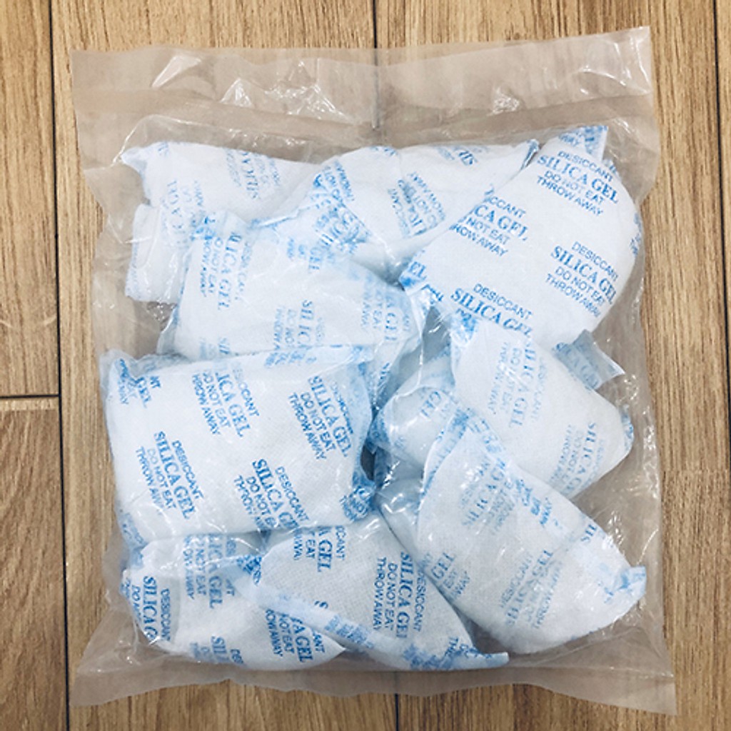 Gói hút ẩm Silicagel loại 100gram (1kg có 10 gói nhỏ kích thước 10x14cm)