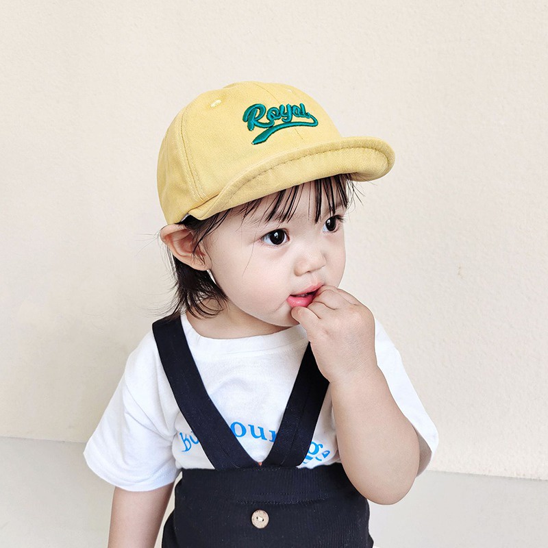 Mũ Lưỡi Trai Mềm Chống Nắng In Chữ Tiếng Anh Hoạt Hình Cho Bé
