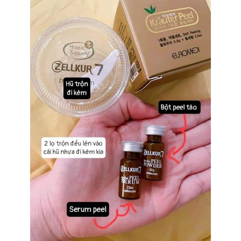 1 hộp Krauter Peel Zellkur7 dung tích 3 ml