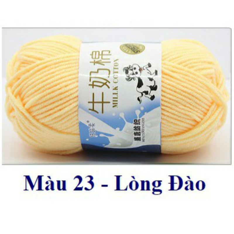 Cuộn len sữa tiện dụng đan móc len 50g