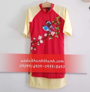 Áo dài cách tân thêu  cao cấp