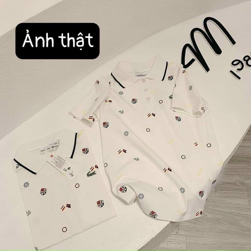 Áo Polo thêu hoa