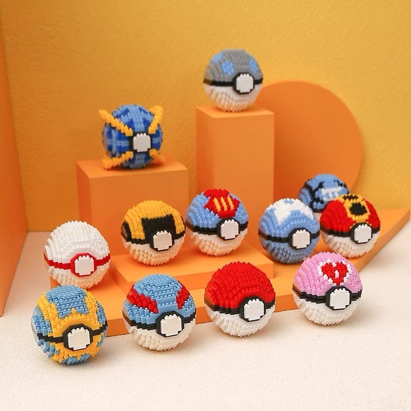 Lego Đồ chơi xếp hình Pokemon Ball Pikachu quả cầu trang trí