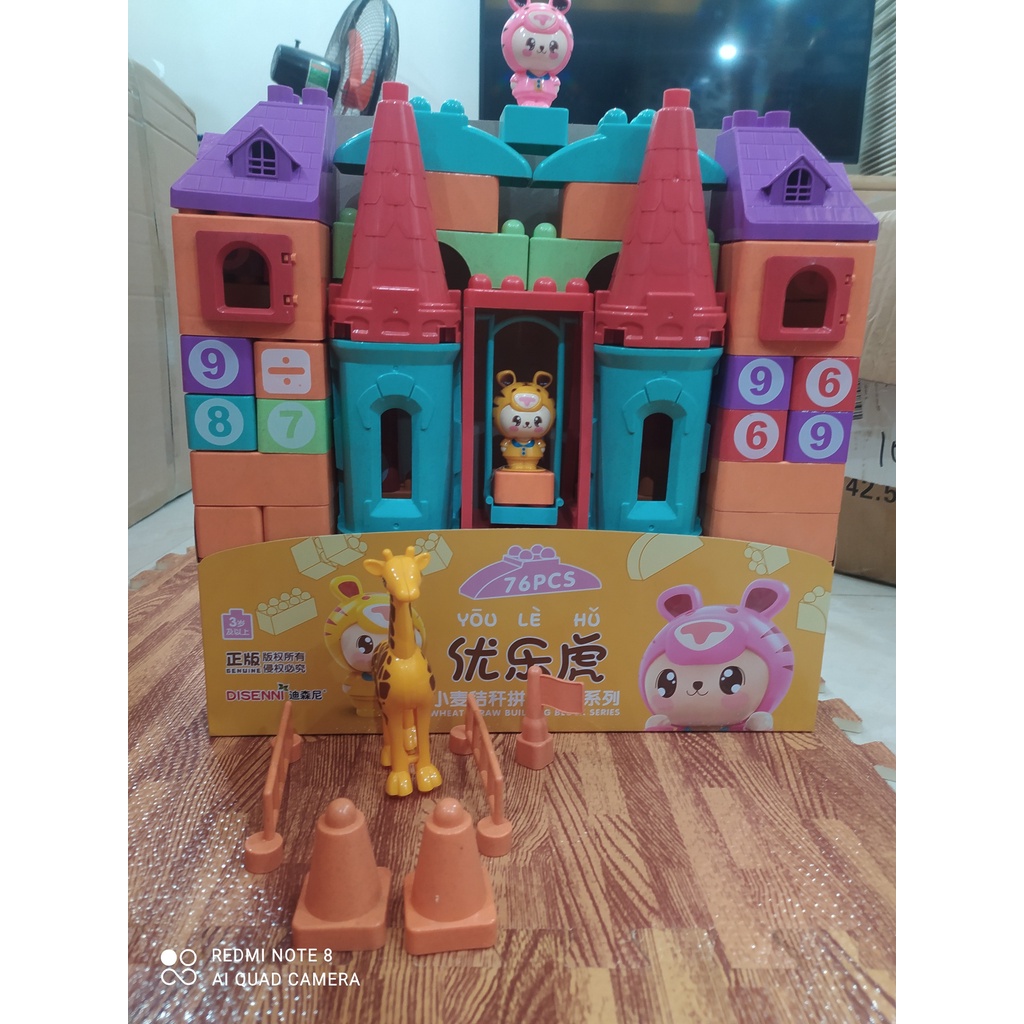 Đồ Chơi Xếp Hình Lego Công Viên Vui Nhộn Cho Bé Thỏa Sức Sáng Tạo, Bộ Xếp Hình 73 Chi Tiết