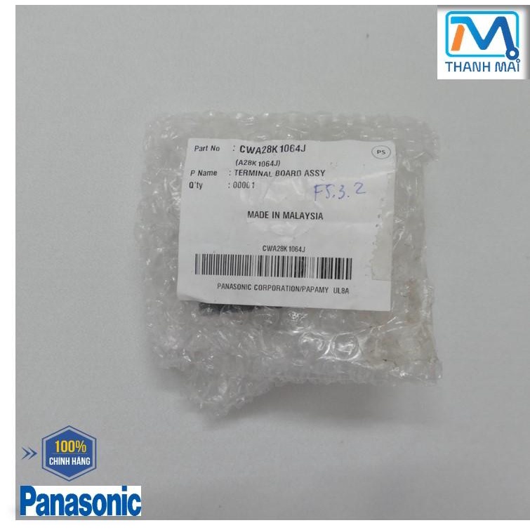 [Ảnh thật] [Chính hãng] Phụ kiện Cầu đấu điện Máy lạnh Panasonic cho nhiều dòng MODEL CU-N12WKH-8(xe