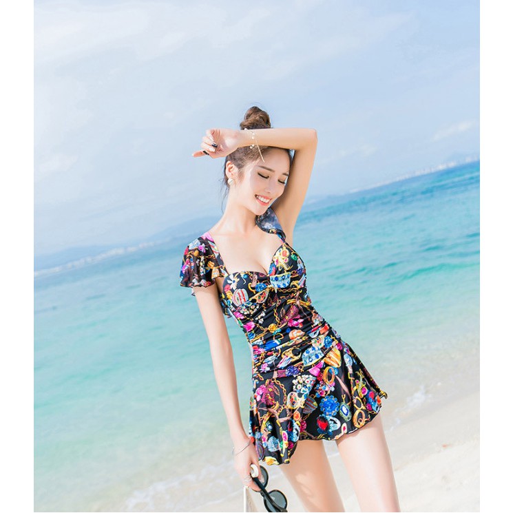 Đồ bơi Bikini hoa lá mặc đi biển bơi,Đồ Kín Đáo, đáo ONEZ - Nhiều họa tiết Z2 | BigBuy360 - bigbuy360.vn