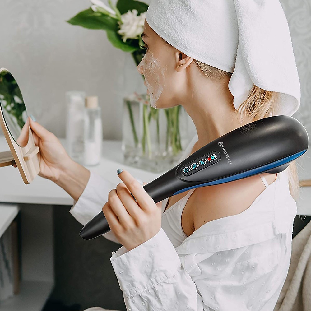 Máy Massage Cầm Tay Đa Năng Cao Cấp KingTech LUX-900 - Mát Xa Toàn Thân, Giảm Đau Mỏi Cho Lưng, Cổ Vai Gáy, Chân, Tay