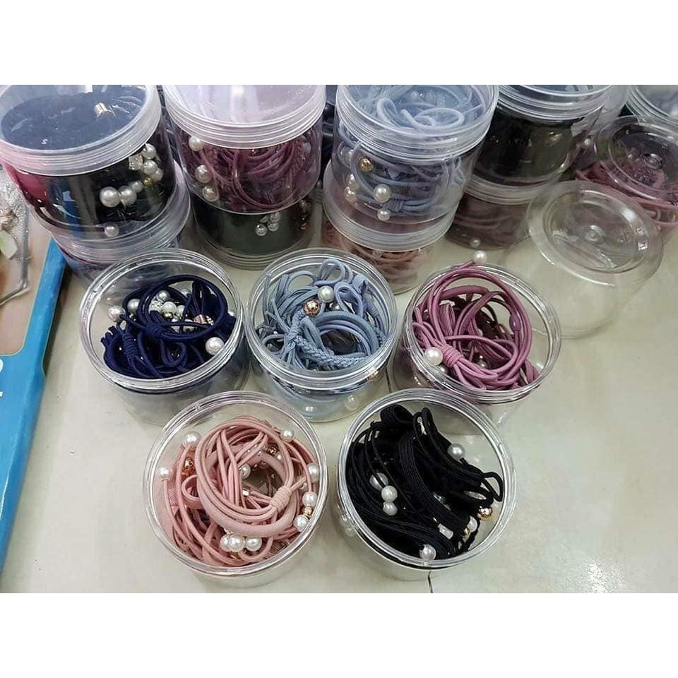 HỘP CHUN BUỘC TÓC 12 MẪU;;