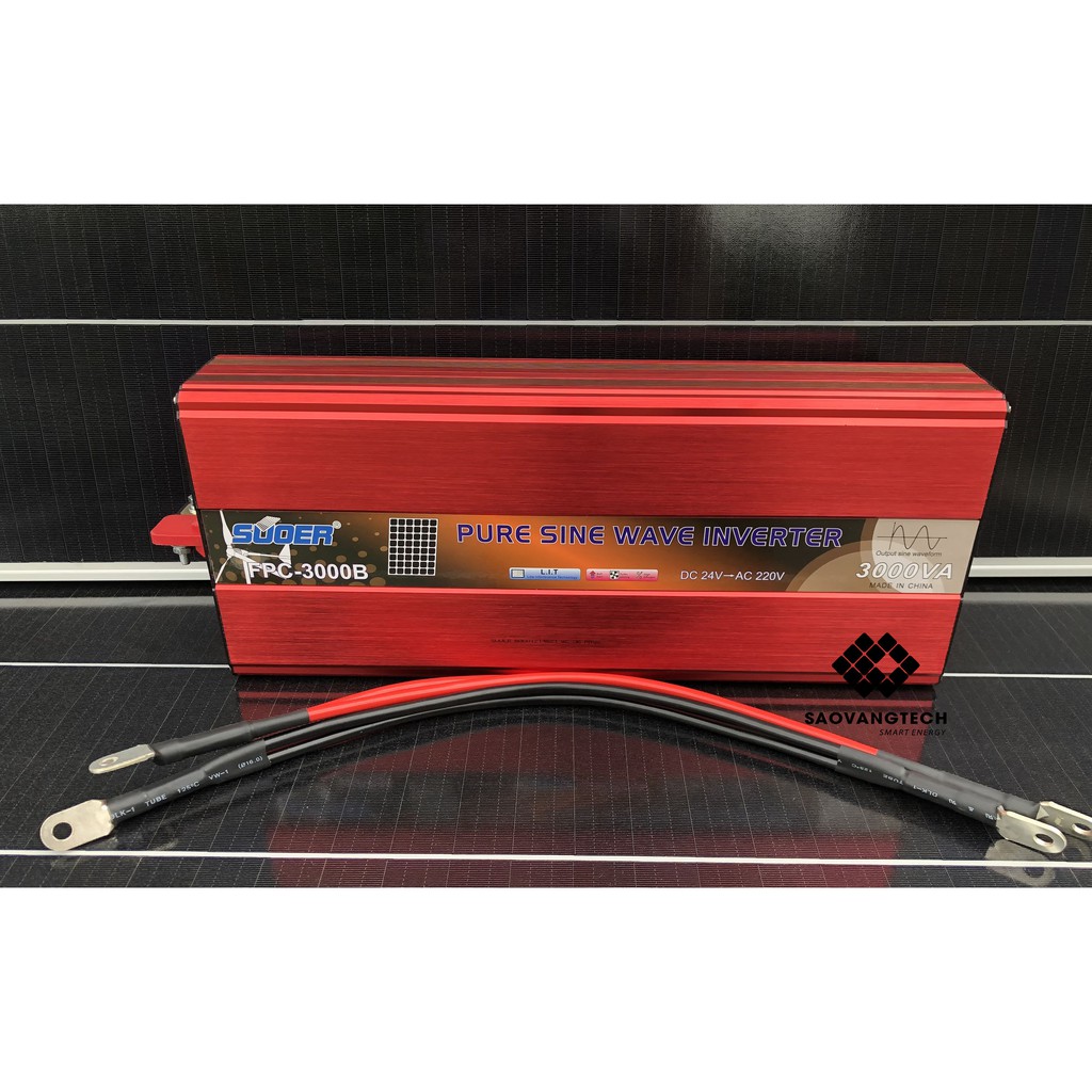 Bộ kích điện sin chuẩn 3000W SUOER - 24V sang 220V - Sóng Sine Chuẩn - Hàng Chính Hãng