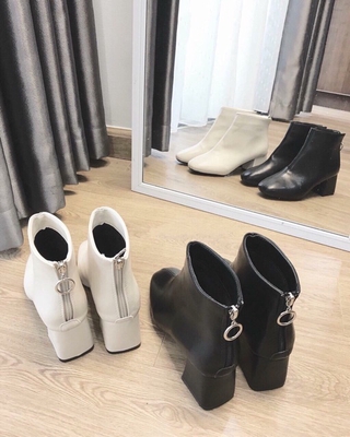 Boot da đầu mùa gót 5p khoá sau