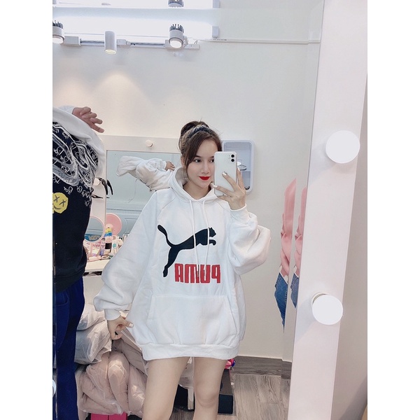 ÁO HOODIE PUMA TRẮNG 2 LỚP DÀY DẶN [ RẺ VÔ ĐỊCH ]