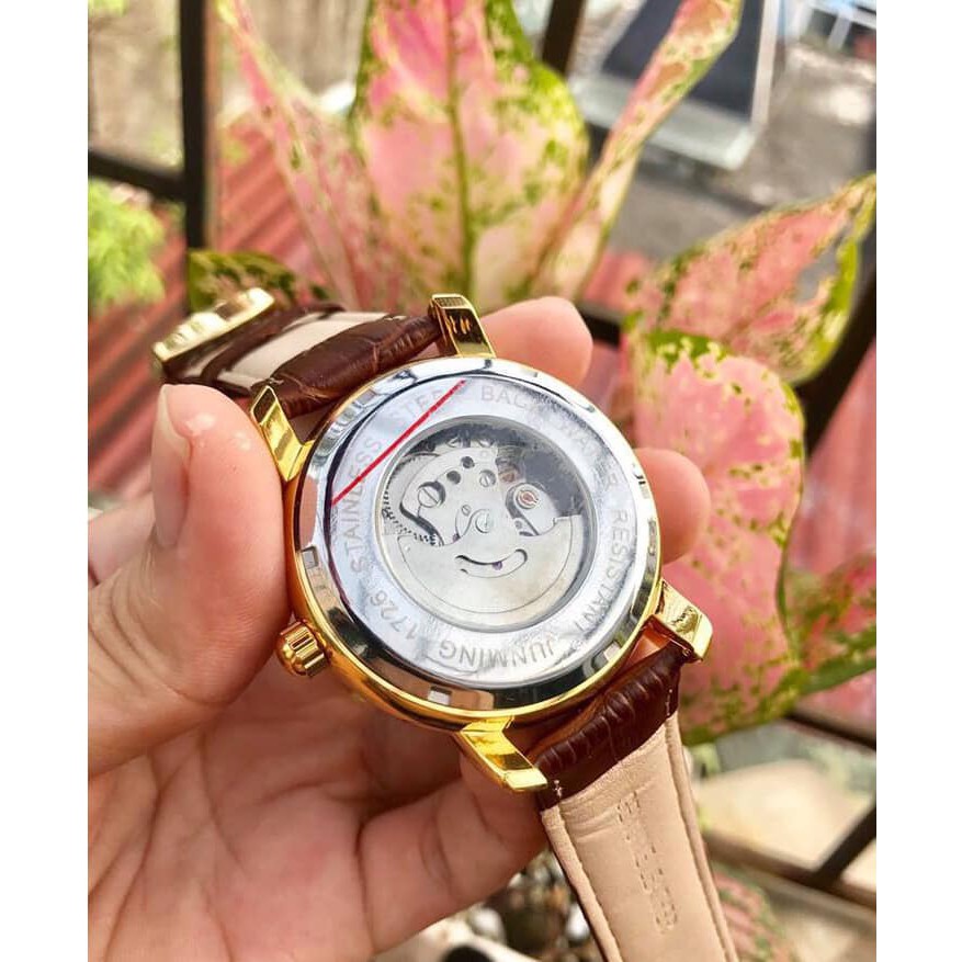 ĐỒNG HỒ CƠ NAM AUTOMATIC CHÍNH HÃNG JUNMING DÂY DA CAO CẤP TẶNG KÈM VÒNG ĐEO TAY TỲ HƯU (ẢNH THẬT 100%) | BigBuy360 - bigbuy360.vn