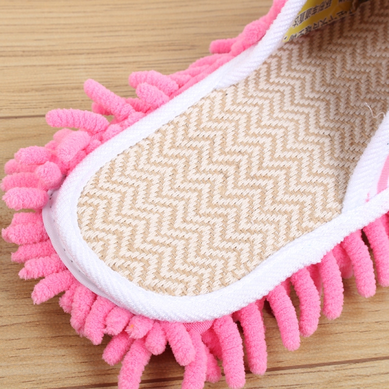 Dép lau nhà vải sọc có thể tháo rời