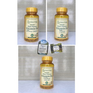 Viên uống Bổ Sung Vitamin D3 Puritan's Pride - Tăng Khả Năng Hấp Thu Calci Vào Cơ Thể