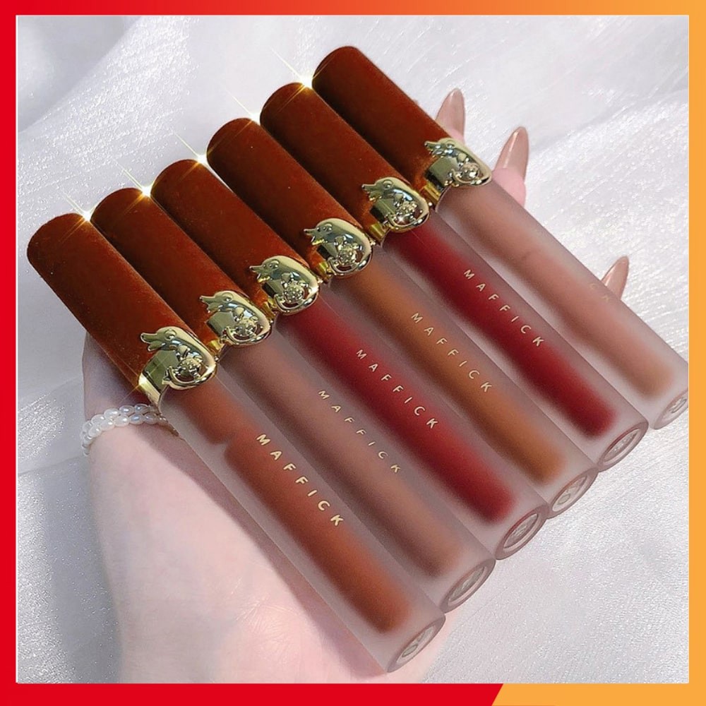 Son Maffick cá heo, son kem lì nắp nhung cao cấp nội địa, không trôi, lên màu cực sang chảnh 2021 | Thế Giới Skin Care