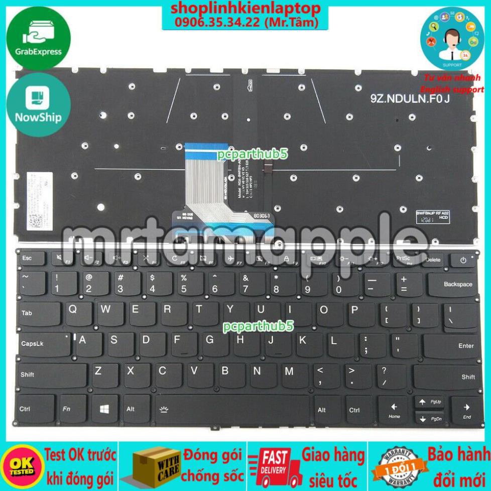 (X)(KEYBOARD) BÀN PHÍM LAPTOP LENOVO 720S-14IKB (CÓ NÚT NGUỒN) dùng cho Ideapad 320S-13IKB, 720S-14IKB, 720S-14IKBR