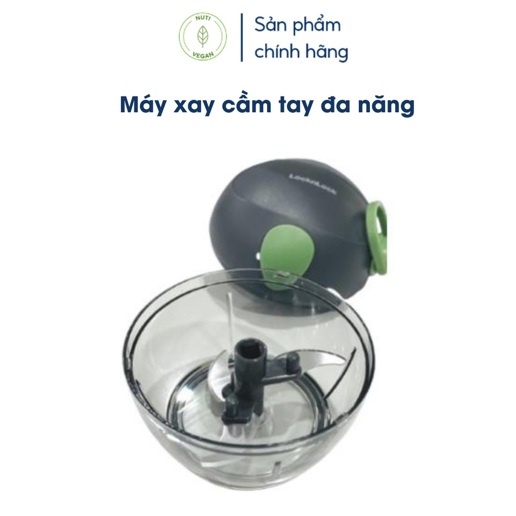 Máy Xay Rau Củ Quả Tỏi Ớt Mini Cầm Tay 180ml, Dụng Cụ Xay Đa Năng Làm Đồ Ăn Dặm Cho Bé - Nutivegan