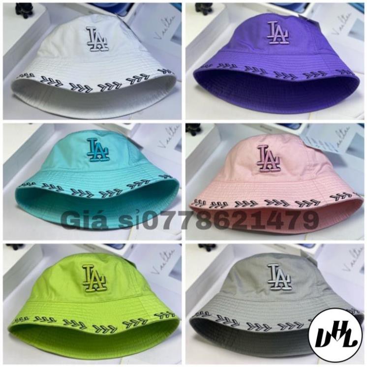 Mũ bo cụp bucket thêu chữ vành thời trang nam nữ
