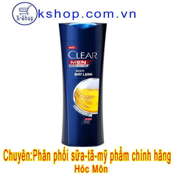 Dầu Gội Sạch Gàu Dành Cho Nam Clear Men Beer Mát Lạnh 370g