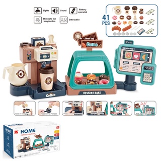 Set 41 Món Đồ Chơi Máy Pha Cà Phê 3 Trong 1 Cho Bé
