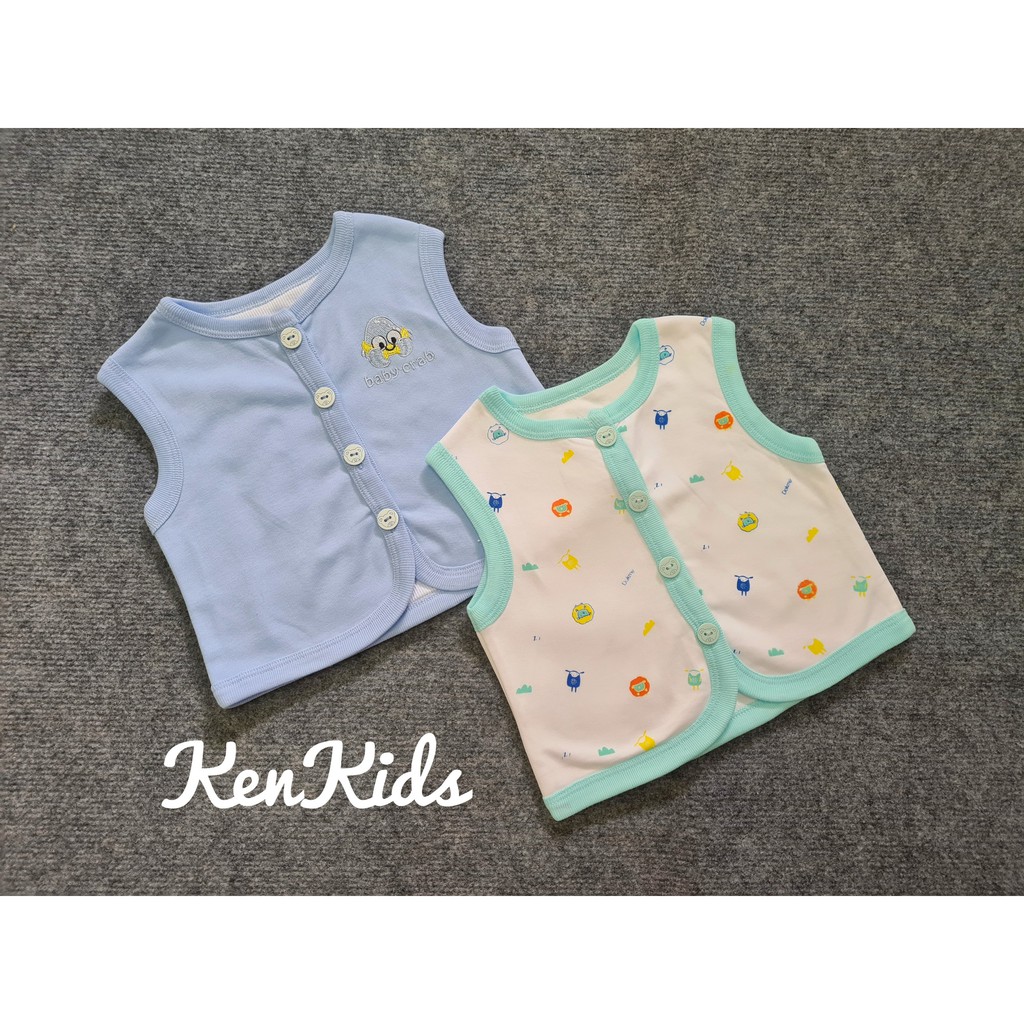 (3-20kg) Set 2 Áo khoác ghi lê cotton 2 lớp cho bé