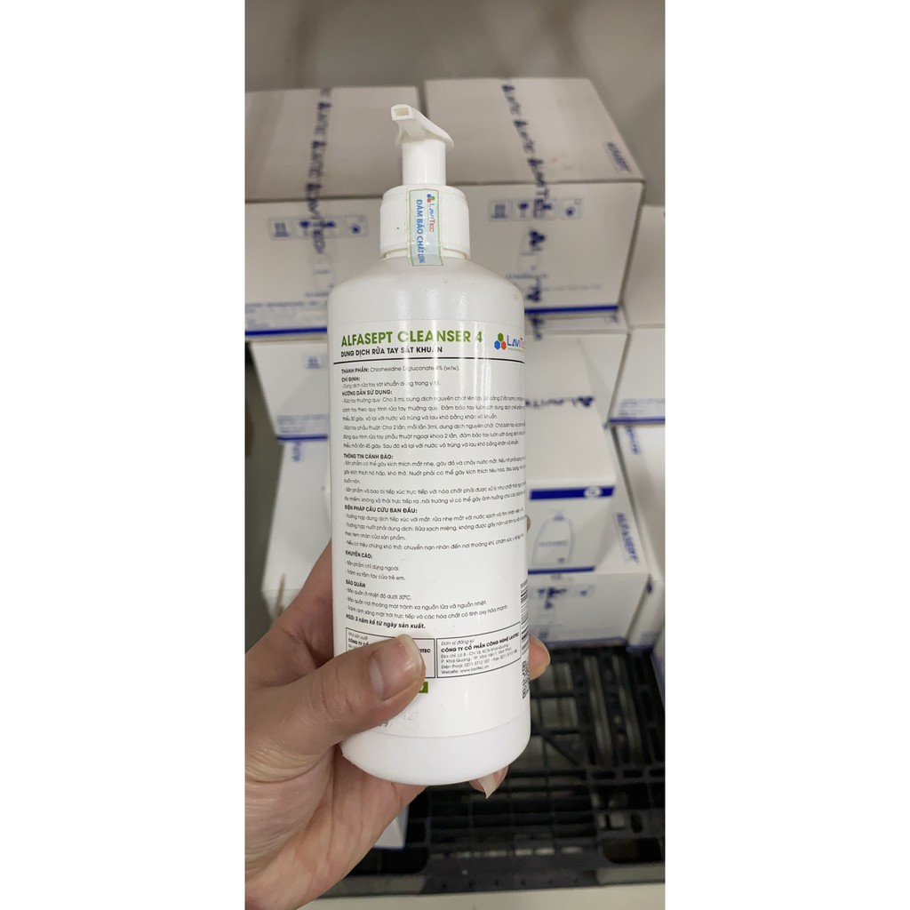 Alfasept Cleanser 4 - dung dịch rửa tay sát khuẩn nâng cao, tăng cường bảo vệ | BigBuy360 - bigbuy360.vn