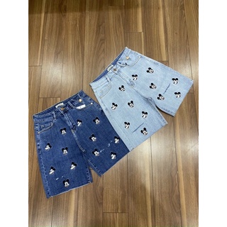 Quần jeans lững nữ thêu hình hai mầu đẹp