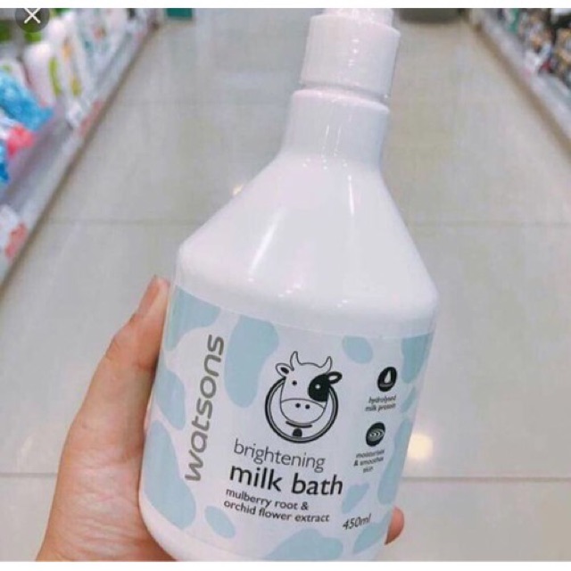 Sữa tắm cao cấp Watsons Milk Bath 450ml .