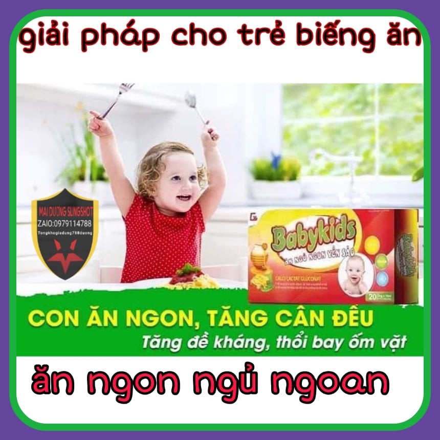 Combo 5 BABYKIDS ĂN NGỦ NGON YẾN SÀO (CAM KẾT CHÍNH HÃNG)