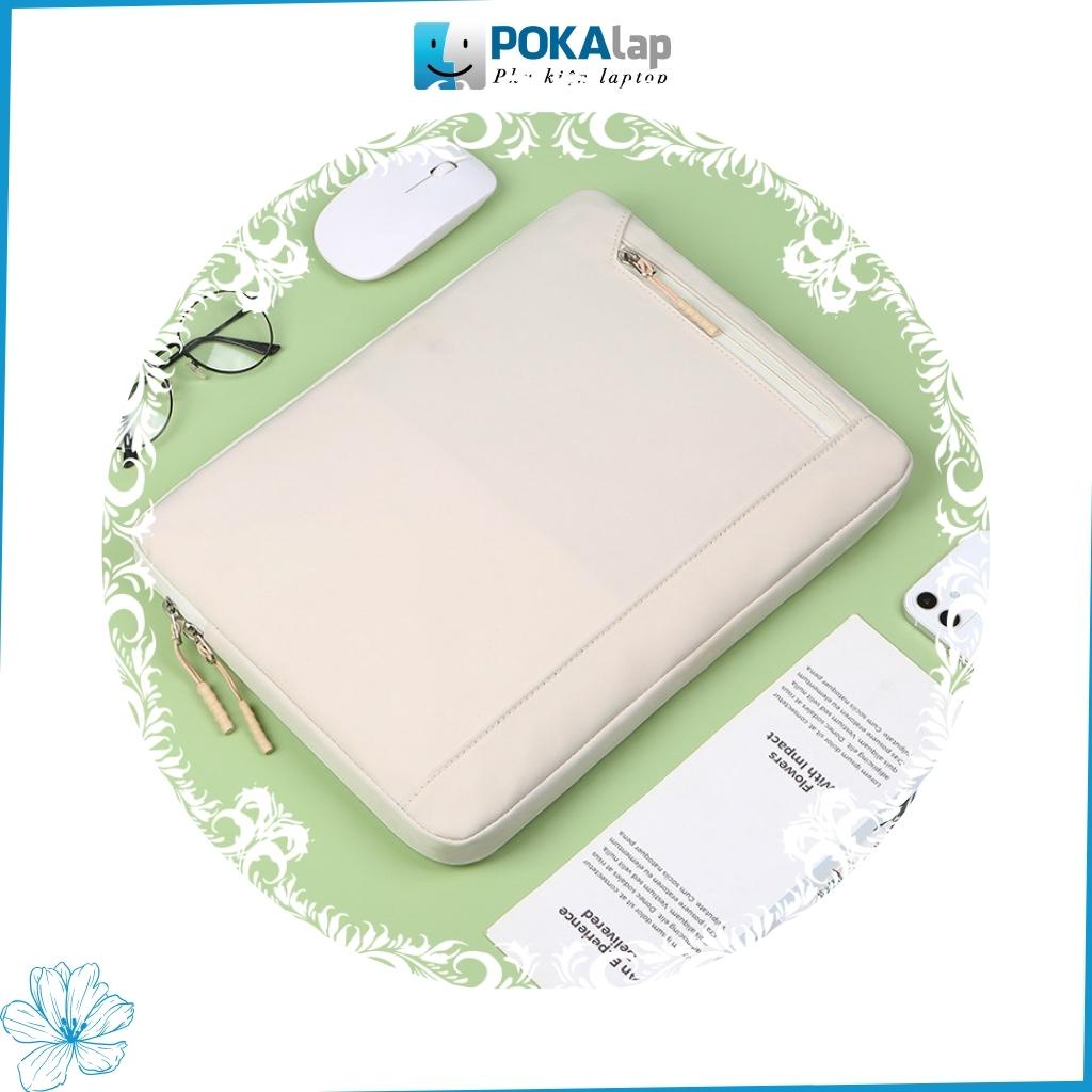 Túi chống sốc đựng laptop POKA57 chống thấm nước cao cấp, LÓT LÔNG mềm 13 inch 14 inch 15 inch 15.6 inch - POKALAP